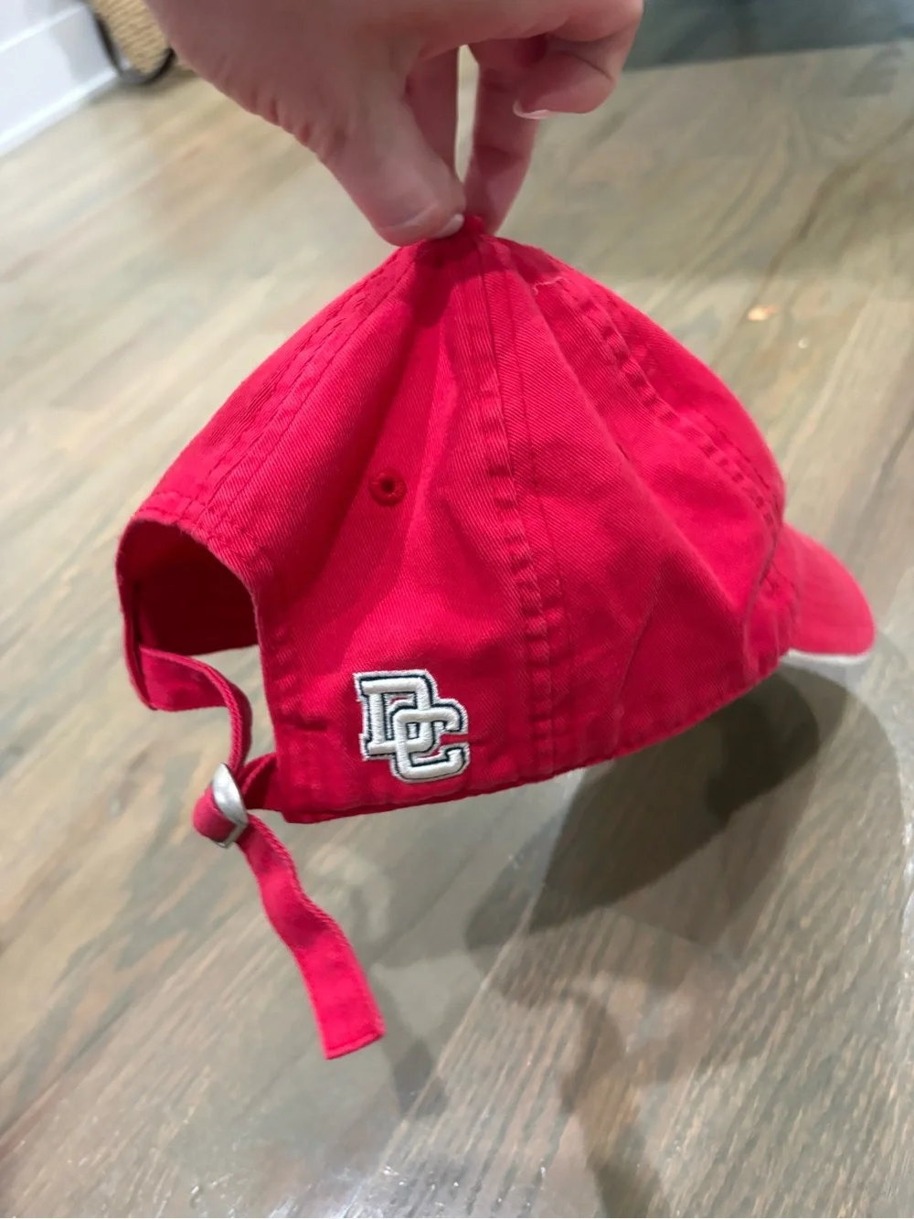 Washington Red Baseball Cap with Embroidered Patch